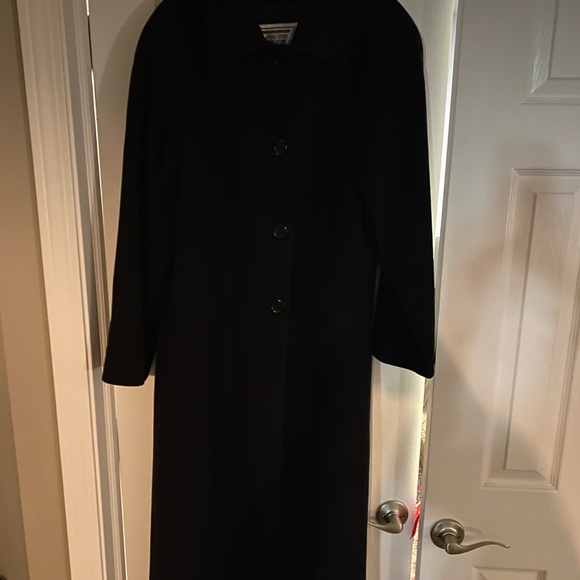 Marvin Richards Long Wool/Cashmere coat. Black size 6 - Picture 2 of 9
